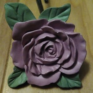 Lot Of 12 Floral Garden Pink Rose Shower Curtain Hooks